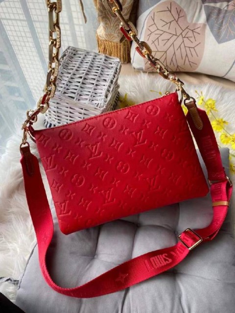 Woman's HandBag  leather - red
