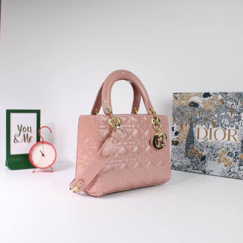 High Quality Leather Bag For Women - Pink