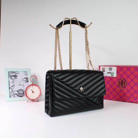 High Quality Leather Bag For Women - Black From Tory Burch 