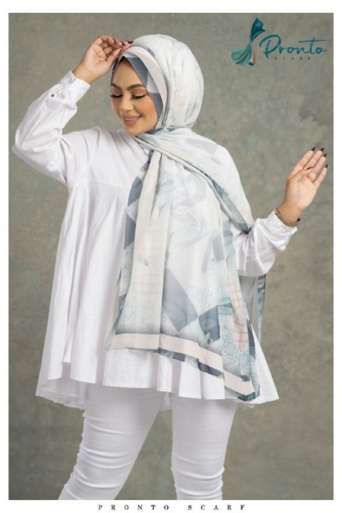 Multi Color Printed Chiffon Scarf For Women-203