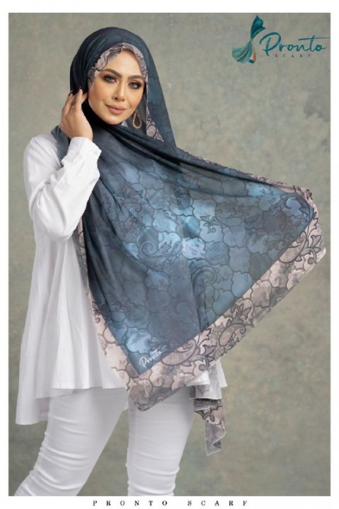 Comfortable multi-colored gradient chiffon scarf for women -233a