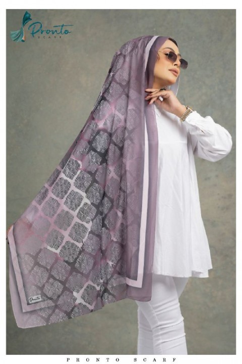 Comfortable multi-colored gradient chiffon scarf for women -236a