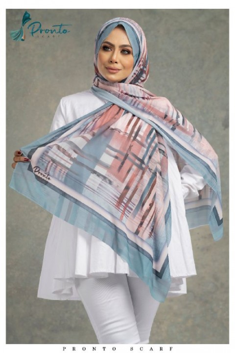 Comfortable multi-colored gradient chiffon scarf for women -238a