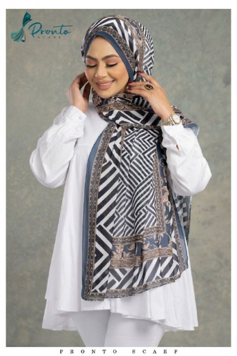Chiffon Rectangle Hijab for Women - Multi Color -246