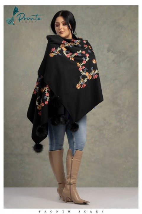 Winter Shawl - milton- Women - black