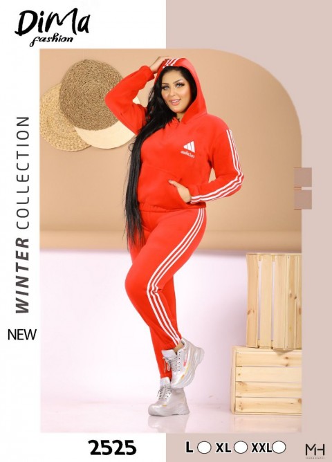 Red adidas tracksuit on sale womens