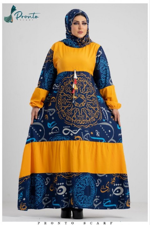 Engraved prayer asdal with elegant pure cotton veil