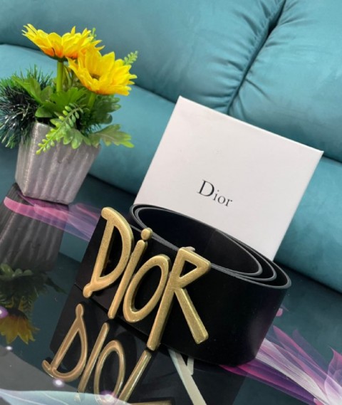 Dior stylish leather belt-Size 3.5cm-black colour-mirror original