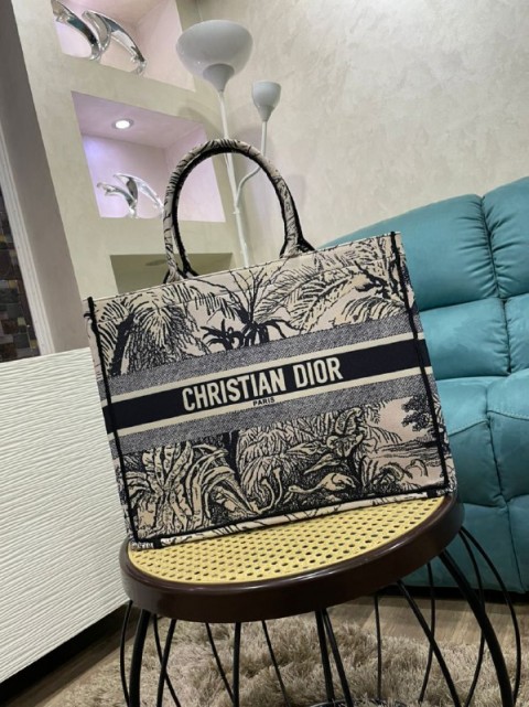Dior brand women hand - Bag Made From Leather -multi colour -mirror original-Size 40*30-With box
