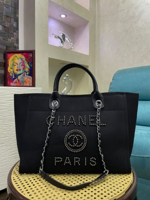 CHANEL brand women hand - Bag Made From Leather -multi colour -mirror original-Size 45*27-With box
