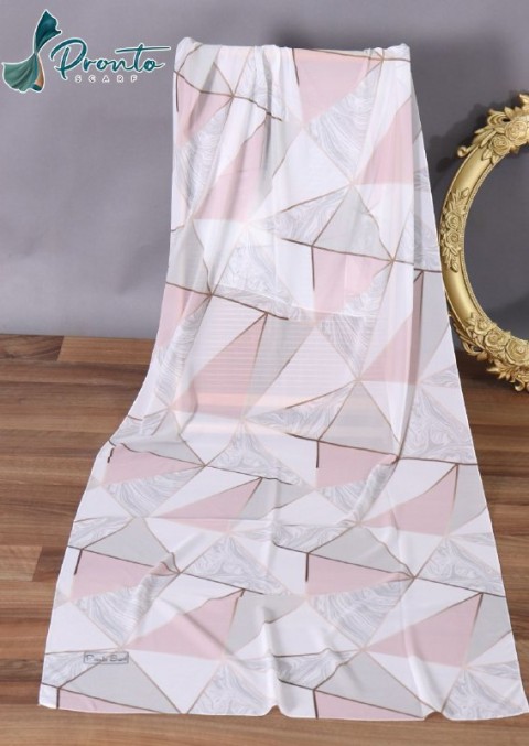 A very elegant multi-colored digital chiffon crepe scarf 70