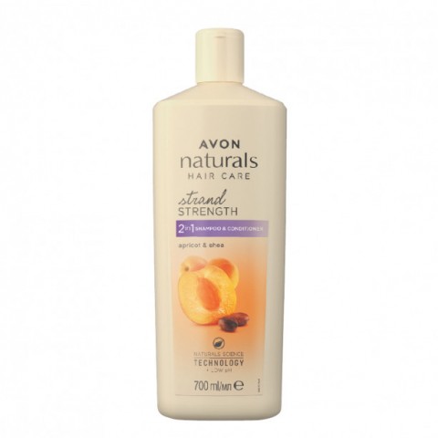 2 in 1 hair shampoo with apricot extracts and shea butter 700 ml