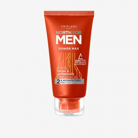  North for Men PowerMax 2-in-1 Facial and Aftershave Energising Gel