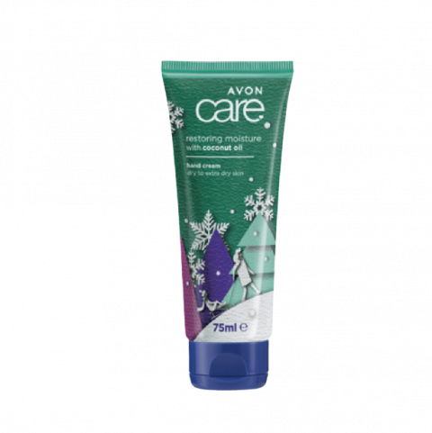 Von Care Cream restores moisture to the skin of the hands with coconut oil