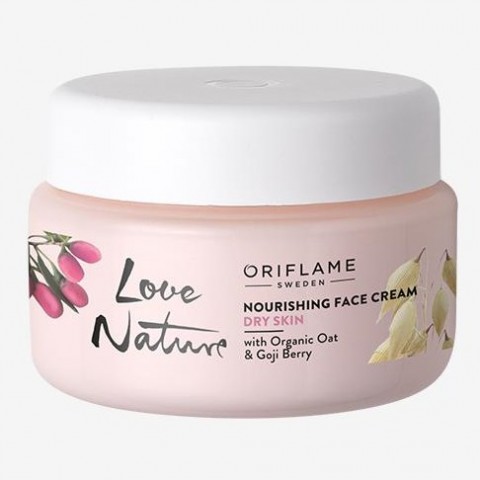   Love Nature Nourishing Face Cream with Organic Oat & Goji Berry