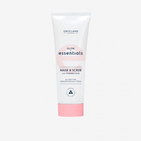 Glow Essentials Mask & Scrub with Vitamins E & B3