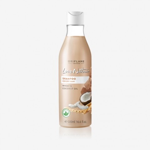 Love Nature Shampoo for Dry Hair Wheat & Coconut Oil