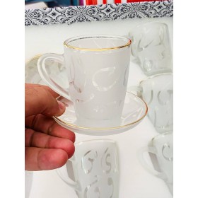Frosted tea mug set x gold and silver 🥇